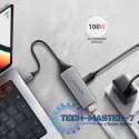 ADE-TXPD Karta sieciowa Gigabit Ethernet adapter, USB-C 3.2 Gen 1, instalacja automatyczna, Asix AX8817, PD 100W