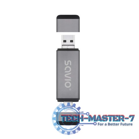 Czytnik kart SD 3w1, USB-C+ USB-A 2.0+ Micro USB, AK-72