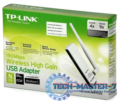 Karta sieciowa bezprzewodowa TP-LINK TL-WN722N Karta sieciowa bezprzewodowa TP-LINK TL-WN722N