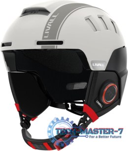 Kask narciarski Bluetooth 54-58cm Intercom/SOS biały