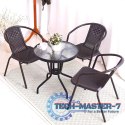 Stolik ogrodowy 60 cm szkło hartowane stół na ogród taras balkon MultiGarden MULTI GARDEN