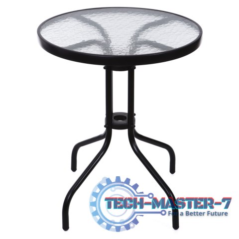 Stolik ogrodowy 60 cm szkło hartowane stół na ogród taras balkon MultiGarden MULTI GARDEN Stolik ogrodowy 60 cm szkło hartowane stół na ogród taras balkon MultiGarden MULTI GARDEN