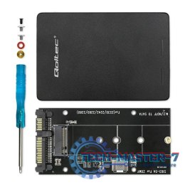 Adapter na dysk M.2 SSD | SATA NGFF do SATA III | 2TB | Super speed 6Gb/s | Czarny