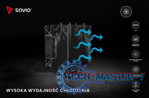 Chłodzenie procesora CPU Frost Black X2 Chłodzenie procesora CPU Frost Black X2