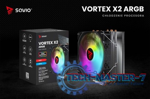 Chłodzenie procesora CPU Vortex X2 ARGB Chłodzenie procesora CPU Vortex X2 ARGB