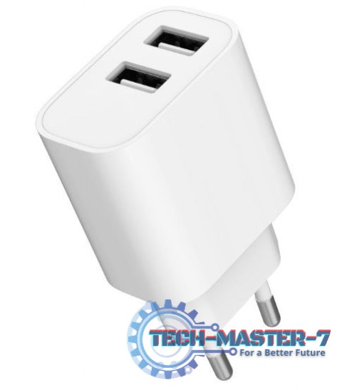 Ładowarka USB-Ax2 2.4A biała Ładowarka USB-Ax2 2.4A biała
