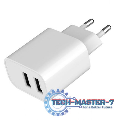 Ładowarka USB-Ax2 2.4A biała Ładowarka USB-Ax2 2.4A biała