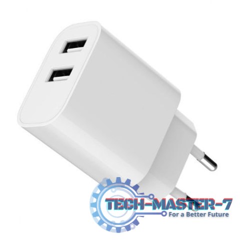 Ładowarka USB-Ax2 2.4A biała Ładowarka USB-Ax2 2.4A biała