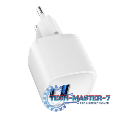 Mini-ładowarka USB-A USB-C 20W PD QC3.0 biała Mini-ładowarka USB-A USB-C 20W PD QC3.0 biała