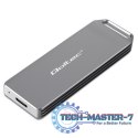 Mini obudowa na dysk M.2 SSD | NVMe | PCIe | USB3.1 | Super speed10Gb/s | 2TB | Srebrna
