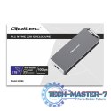 Mini obudowa na dysk M.2 SSD | NVMe | PCIe | USB3.1 | Super speed10Gb/s | 2TB | Srebrna