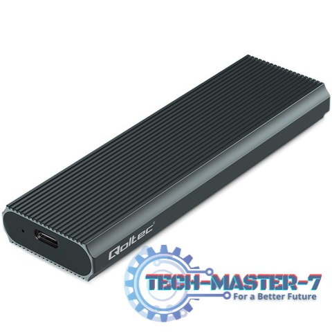 Obudowa na dysk M.2 SSD | NVMe | PCIe | USB3.1 | 10Gb/s | 4TB | Grafit