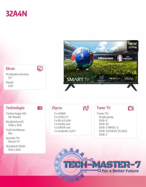 Telewizor LED 32 cale 32A4N Telewizor LED 32 cale 32A4N