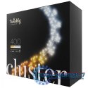 Inteligentne lampki LED Cluster 400 LED AWW girlanda, 6m, IP44, czarny przewód