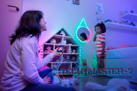 Inteligentne lampki dekoracyjne Strings USB-C (Candies) 100 LED RGB, serca, przezroczysty przewód, 6 m Inteligentne lampki dekoracyjne Strings USB-C (Candies) 100 LED RGB, serca, przezroczysty przewód, 6 m