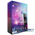 Inteligentne lampki dekoracyjne Strings USB-C (Candies) 100 LED RGB, serca, przezroczysty przewód, 6 m