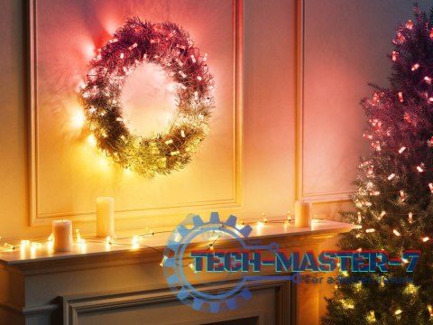 Inteligentne lampki dekoracyjne Strings USB-C (Candies) 100 LED RGB, świece, zielony przewód, 6 m Inteligentne lampki dekoracyjne Strings USB-C (Candies) 100 LED RGB, świece, zielony przewód, 6 m