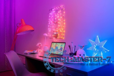 Inteligentne lampki dekoracyjne Strings USB-C (Candies) 200 LED RGB, perły, zielony przewód, 12 m Inteligentne lampki dekoracyjne Strings USB-C (Candies) 200 LED RGB, perły, zielony przewód, 12 m
