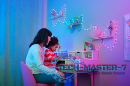 Inteligentne lampki dekoracyjne Strings USB-C (Candies) 200 LED RGB, serca, zielony przewód, 12 m