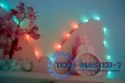 Inteligentne lampki dekoracyjne Strings USB-C (Candies) 200 LED RGB, serca, zielony przewód, 12 m