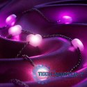 Inteligentne lampki dekoracyjne Strings USB-C (Candies) 200 LED RGB, serca, zielony przewód, 12 m