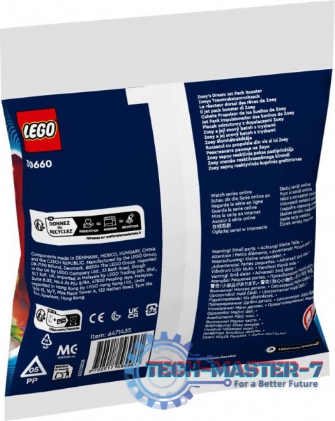 Klocki DREAMZzz 30660 Plecak odrzutowy z dopalaczami Zoey Klocki DREAMZzz 30660 Plecak odrzutowy z dopalaczami Zoey