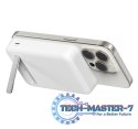 Powerbank ze standem 10000mAh Qi2 MagSafe Biały
