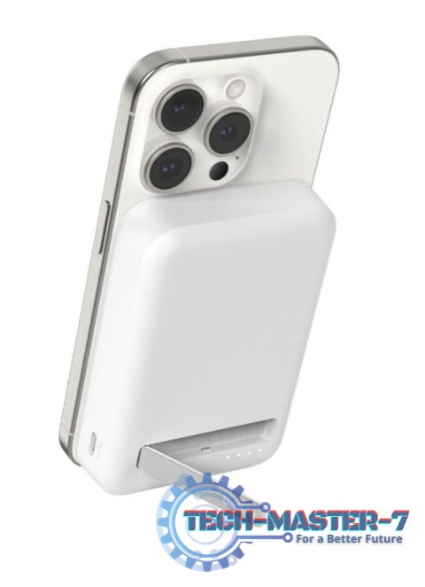 Powerbank ze standem 10000mAh Qi2 MagSafe Biały Powerbank ze standem 10000mAh Qi2 MagSafe Biały