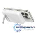 Powerbank ze standem 8000mAh Qi2 MagSafe Biały