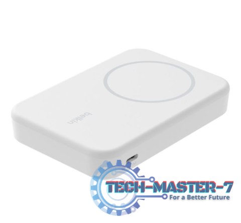 Powerbank ze standem 8000mAh Qi2 MagSafe Biały Powerbank ze standem 8000mAh Qi2 MagSafe Biały