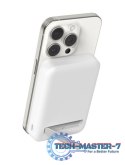Powerbank ze standem 8000mAh Qi2 MagSafe Biały