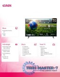Telewizor LED 43 cale 43A6N