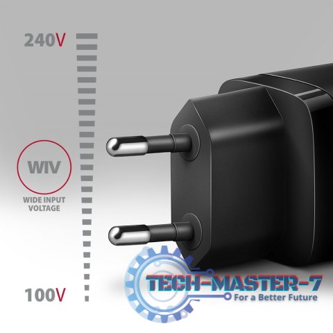 ACU-PD30 Ładowarka sieciowa PD 30W, 1x port USB-C, PD3.0/QC3.0/AFC/FCP/Apple Czarna ACU-PD30 Ładowarka sieciowa PD 30W, 1x port USB-C, PD3.0/QC3.0/AFC/FCP/Apple Czarna