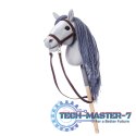 Koń na kiju Hobby Horse HOPPIHORSE A4 szary