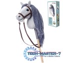 Koń na kiju Hobby Horse HOPPIHORSE A4 szary