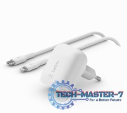 Ładowarka 20W USB-C PPS + kabel 1m USB-C/LTG biały