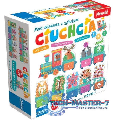 Puzzle Maxi układanka z dziurkami Ciuchcia