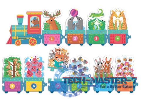 Puzzle Maxi układanka z dziurkami Ciuchcia Puzzle Maxi układanka z dziurkami Ciuchcia