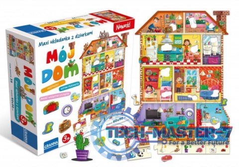 Puzzle Maxi układanka z dziurkami Mój dom Puzzle Maxi układanka z dziurkami Mój dom