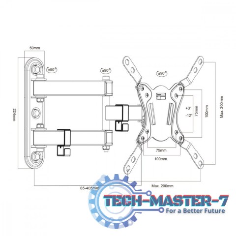 Uchwyt do TV/Monitora 23-43 cale 30kg MC-418 Uchwyt do TV/Monitora 23-43 cale 30kg MC-418