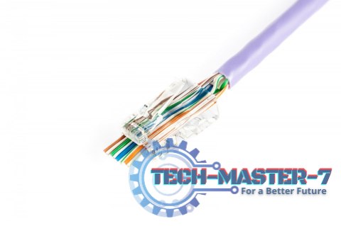 Wtyk RJ45 (8P8C) przelotowy, kat.5e, nieekranowany, AWG 26-24, opakowanie 100 sztuk