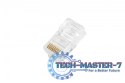 Wtyk RJ45 (8P8C) przelotowy, kat.5e, nieekranowany, AWG 26-24, opakowanie 100 sztuk