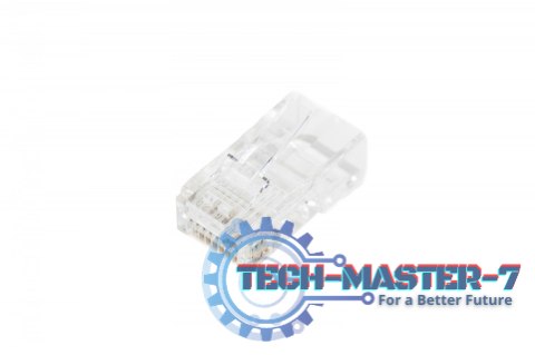Wtyk RJ45 (8P8C) przelotowy, kat.5e, nieekranowany, AWG 26-24, opakowanie 100 sztuk Wtyk RJ45 (8P8C) przelotowy, kat.5e, nieekranowany, AWG 26-24, opakowanie 100 sztuk