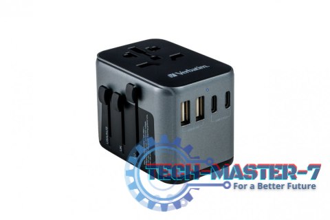 Adapter podróżny UTA-03 49545 180 krajów, ładowarka PD 30W, QC 3.0 3x USB-C , 2x USB-A Adapter podróżny UTA-03 49545 180 krajów, ładowarka PD 30W, QC 3.0 3x USB-C , 2x USB-A