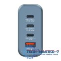 Ładowarka GNC-140 32203 GaN 140W, PD 3.1, QC 3.0 3x USB-C, 1x USB-A, UE / UK