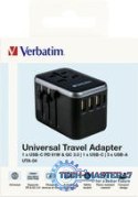 Ładowarka i adapter podróżny UTA-04 49546 PD 61W, QC 3.0, 2x USB-C, 3x USB-A