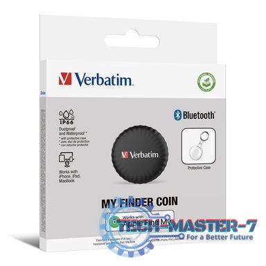Lokalizator My Finder Coin, 32133 BT 5.2, NFC Czarny Lokalizator My Finder Coin, 32133 BT 5.2, NFC Czarny