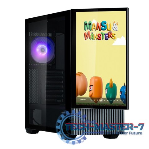 Obudowa Z10DS Black ATX Mid Tower ARGB Fan Obudowa Z10DS Black ATX Mid Tower ARGB Fan