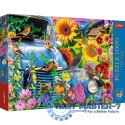 Puzzle 1000 elementów Premium Plus Quality Wiejska Sielanka: Śpiewające ptaki