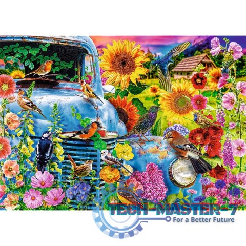 Puzzle 1000 elementów Premium Plus Quality Wiejska Sielanka: Śpiewające ptaki Puzzle 1000 elementów Premium Plus Quality Wiejska Sielanka: Śpiewające ptaki